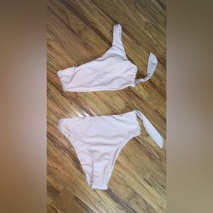 2 piece bathing suit. High waisted